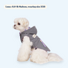 Super Waterproof Reversible Rain Vest. Dog vest raincoat with hood and harness hole