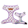 best dog harness for boys and girls - best dog harness for walking - Heart pattern harness for dogs boys and girls