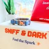 Blue Teddy Plaid Signature Band™ - Crafted Collar