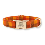 Cinnamon Spice Plaid Signature Band™ - Crafted Collar