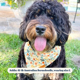 Yellow Floral Flairtie™ Bandana – 100% Cotton