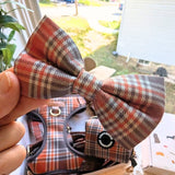 Maple Plaid Dappertie™ – Sleek Slide-On Bowtie