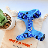 Checker Blue AllSet™ Harness – Adjustable Bliss (D Ring)