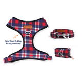 Crimson Navy Plaid AllSet™ Harness Matching Bundle (D Ring)