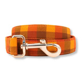 Cinnamon Spice Plaid Joyline™ Leash – 100 % Cotton Shell