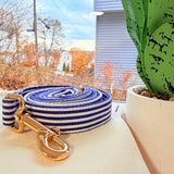 Blue Stripes Joyline™ Leash – 100 % Cotton Shell