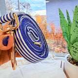 Blue Stripes Joyline™ Leash – 100 % Cotton Shell