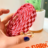 Checker Pink Joyline™ Leash – 100 % Cotton Shell