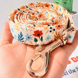 Yellow Floral Joyline™ Leash – 100 % Cotton Shell