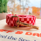 Checker Pink Joyline™ Leash – 100 % Cotton Shell