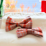 Maple Plaid Dappertie™ – Sleek Slide-On Bowtie