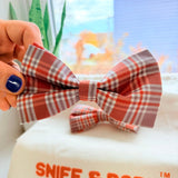 Maple Plaid Dappertie™ – Sleek Slide-On Bowtie