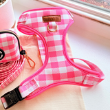 Pink Gingham AllSet™ Harness – Adjustable Bliss (D Ring)