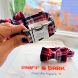 Crimson Navy Plaid Signature Band™ + Slide-On Dappertie™