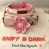 Pink Gingham Signature Band™ - Crafted Collar