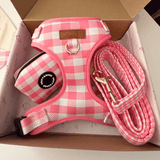 Pink Gingham AllSet™ Harness Matching Bundle (D Ring)