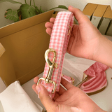 Pink Gingham Joyline™ Leash – 100 % Cotton Shell