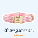 Pink Gingham Signature Band™ - Crafted Collar