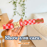 Checker Pink Signature Band™ - Crafted Collar