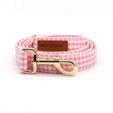 Pink Gingham Joyline™ Leash – 100 % Cotton Shell