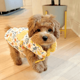 Light Yellow Floral Reversible Cozy Fleece Vest™