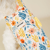 Light Yellow Floral Reversible Cozy Fleece Vest™