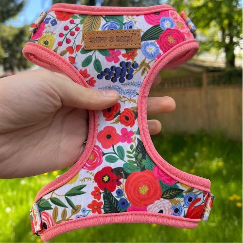 Morning Floral Lockable Harness™ + Leash Set