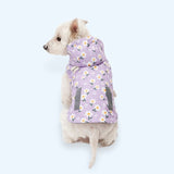 Super Waterproof Reversible Rain Vest. Dog vest raincoat with hood and harness hole