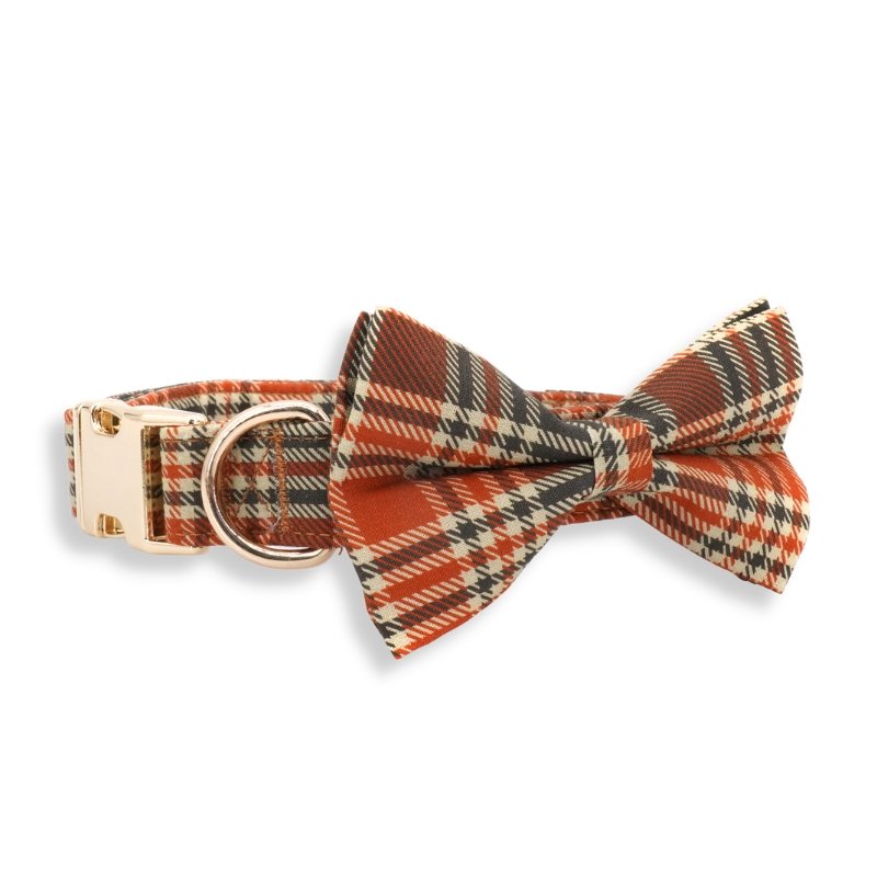 Fireplace Plaid Bow Tie Unbreakable Collar™