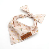 Girl Boy Dog Bandanas - Cute Puppy Bandanas - Rainbow Pattern Bandana