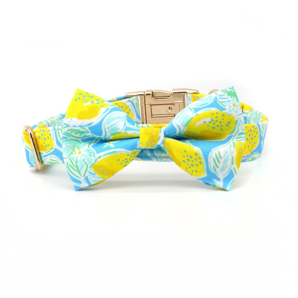Summer Lemons Bow Tie Unbreakable Collar™