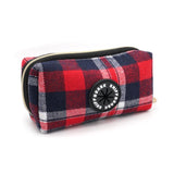 Crimson Navy Plaid GlamGo™ – Poop Bag Case – Posh Exits