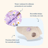 Purple Daisy Reversible Cozy Fleece Vest™