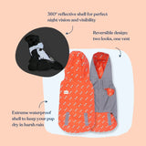 Coral Fetch Reversible Zoomies Rain Vest™