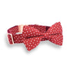 dog collar with name for boys and girls - cutest bow tie for dogs - dog collars canada - Polka dot pattern collars for dogs