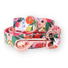 dog flower collar and leash for wedding  - dog flower collar with name - dog collar with flower