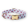 dog collar with flower bow for boys and girls - girl dog collar accessories - designer dog flower collar