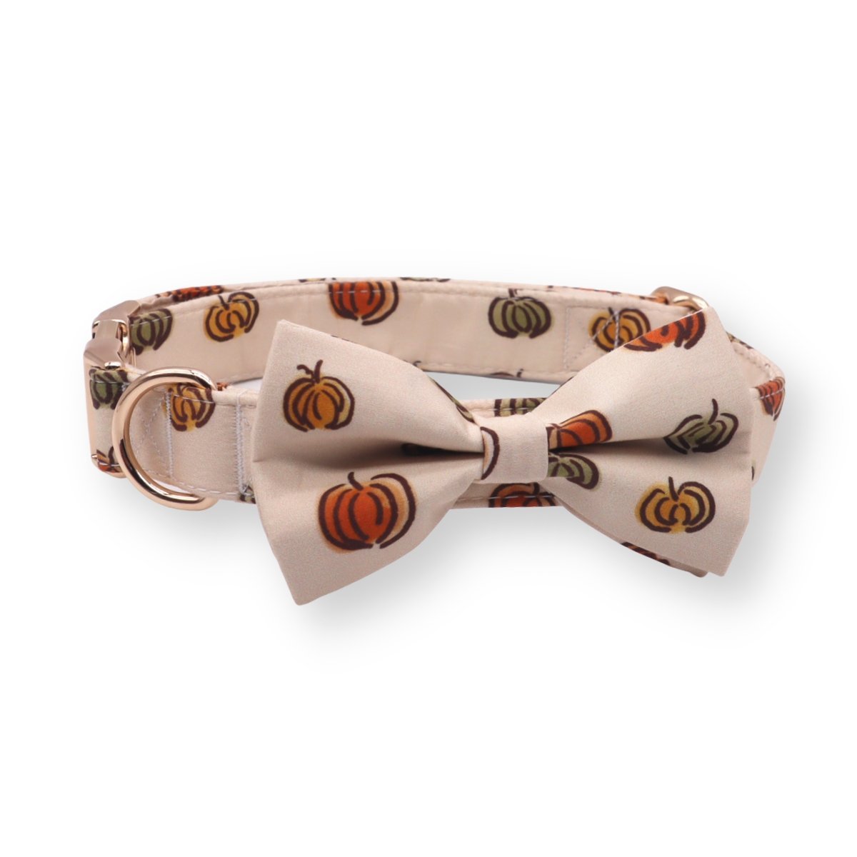luxury dog collars with bow for girls and boys - customized dog bow tie collars - Pumpkin pattern collars for dogs