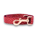 Red Polka Dot leashes for dogs - dog leash for walking - dog leash canada