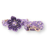 dog collar with flowers for wedding and leash set - dog flower collar with name - designer dog collars and leashes 