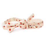 girl dog collar accessories - dog collar and leash  - dog flower collar with name - dog collar with flowers for wedding