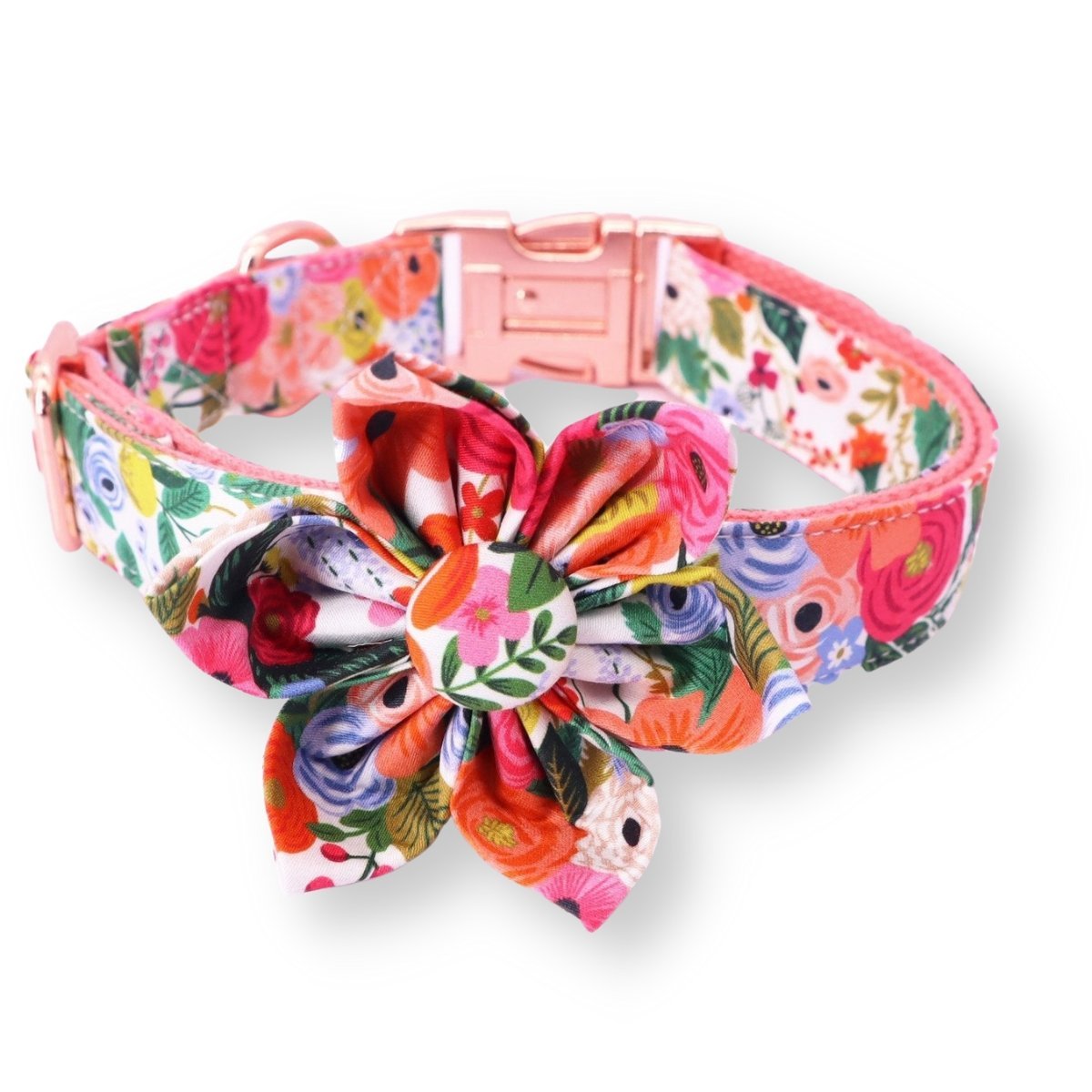 girl dog collar accessories - dog flower collar with name