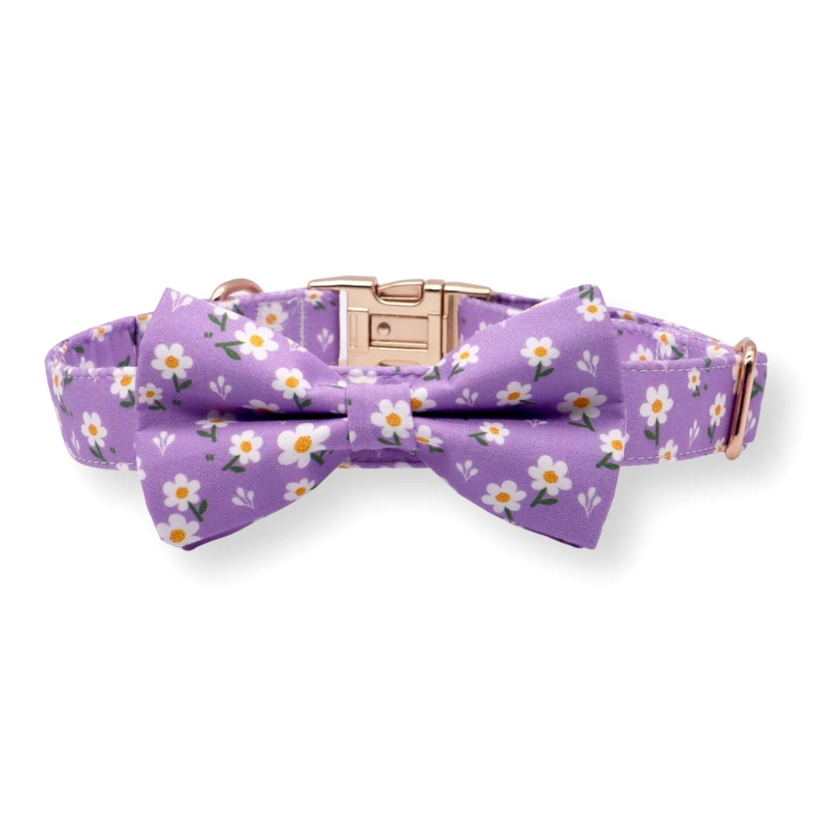 Purple Daisy Bow Tie Unbreakable Collar™