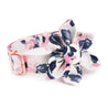 dog collars with bows and flowers - girl dog collar accessories - dog flower collar wedding