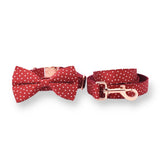 dog collar with bow for wedding - polka dot pattern collar and leash set or dogs - dog collar with name canada