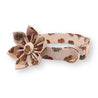 girl dog collar with flower - dog flower collar with name - female dog wedding collar