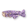 bow tie collar for dogs boys and girls - customized dog collars - Floral pattern collars for dogs -