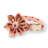 designer dog flower collar - dog flower collar with name - dog flower collar wedding