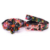 Midnight Floral Flower Collar & Leash Set - sets - Sniff & Bark
