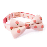 Peach Bowtie Collar & Leash Set - sets - Sniff & Bark
